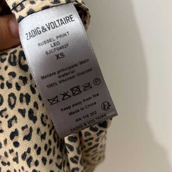 Zadig & Voltaire Leopard Print Dress Sz XS - Picture 11 of 16